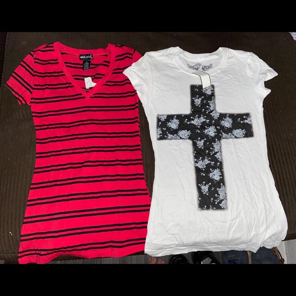 Two Small junior tees